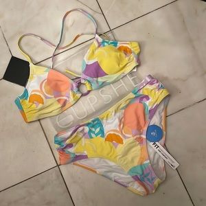 Cupshe NWT Fruity Print Bikini
